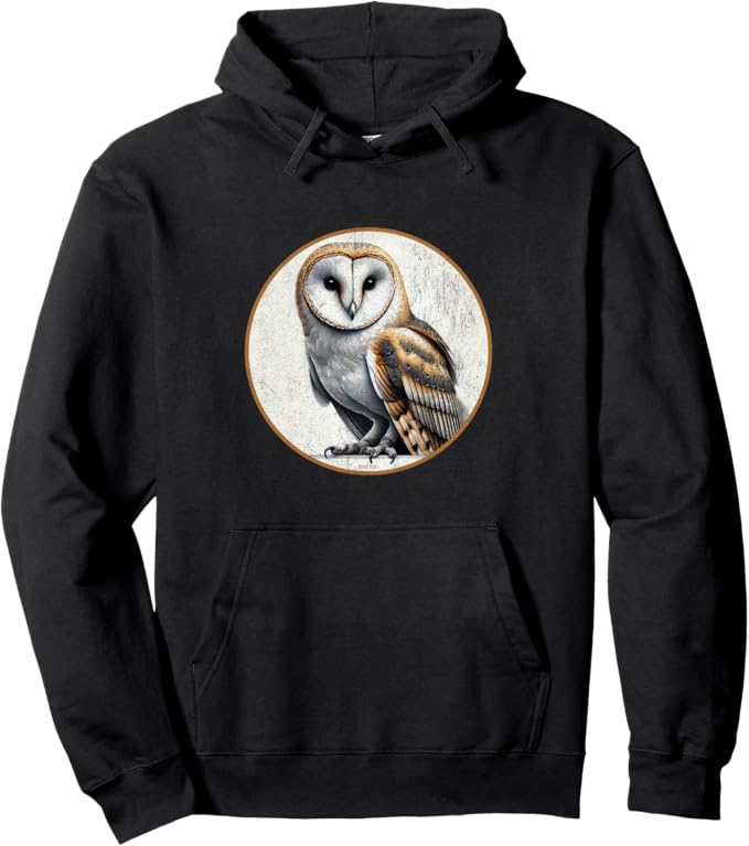 Retro Barn Owl Hoodie – Vintage Bird Design Sweatshirt