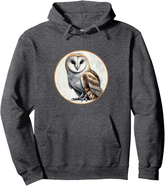 Retro Barn Owl Hoodie – Vintage Bird Design Sweatshirt
