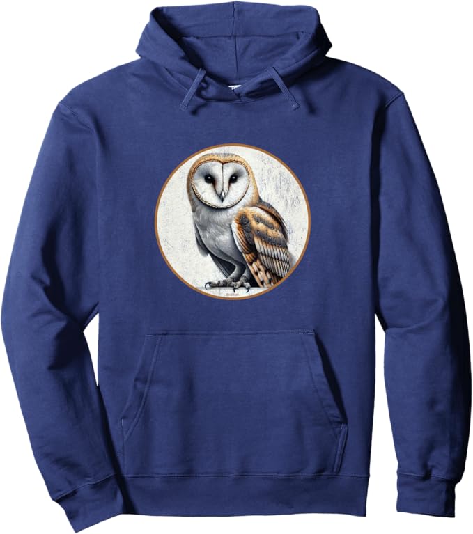 Retro Barn Owl Hoodie – Vintage Bird Design Sweatshirt