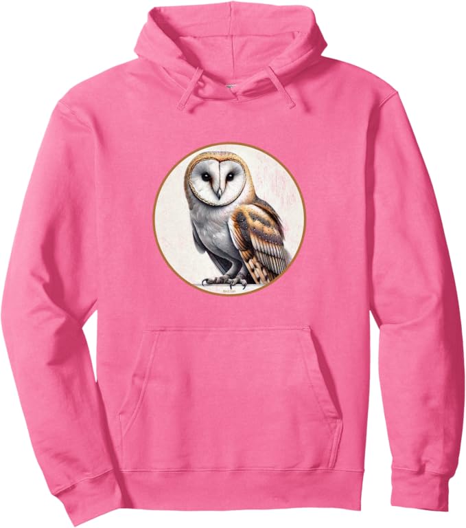 Retro Barn Owl Hoodie – Vintage Bird Design Sweatshirt