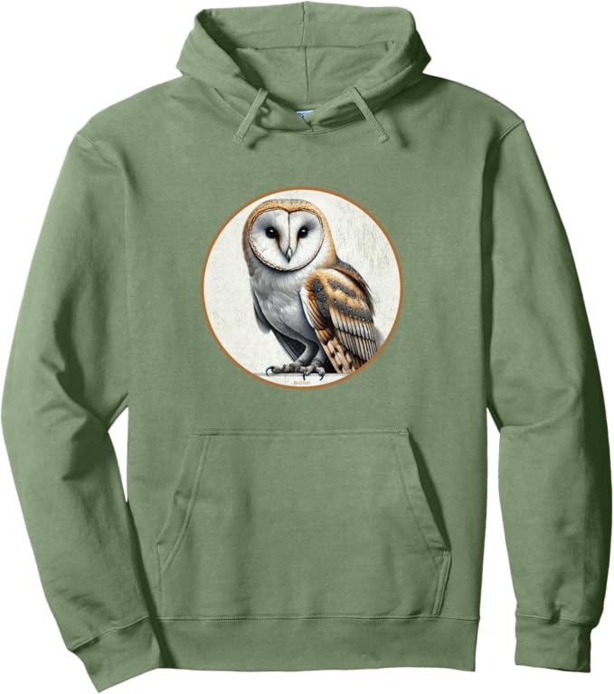 Retro Barn Owl Hoodie – Vintage Bird Design Sweatshirt