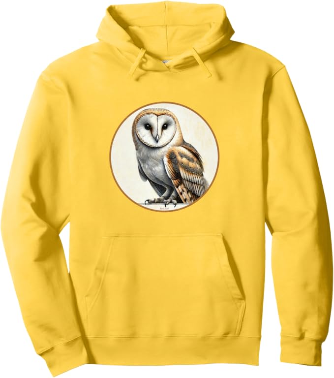 Retro Barn Owl Hoodie – Vintage Bird Design Sweatshirt