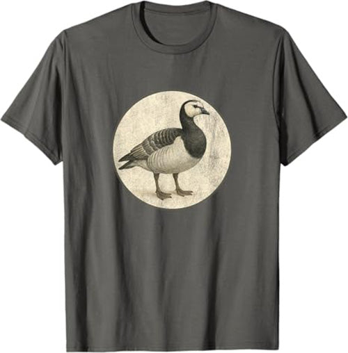 Barnacle Goose T-Shirt Retro Design by Bird.fan