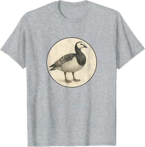 Barnacle Goose T-Shirt Retro Design by Bird.fan