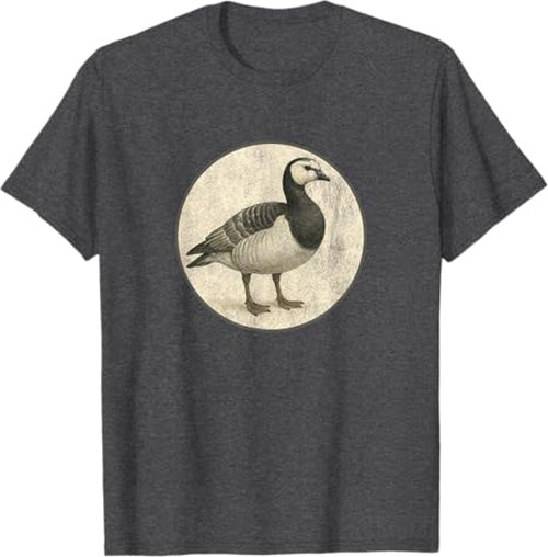 Barnacle Goose T-Shirt Retro Design by Bird.fan