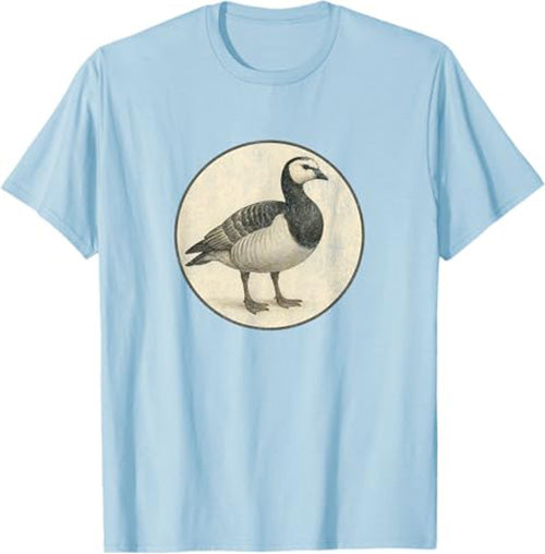 Barnacle Goose T-Shirt Retro Design by Bird.fan