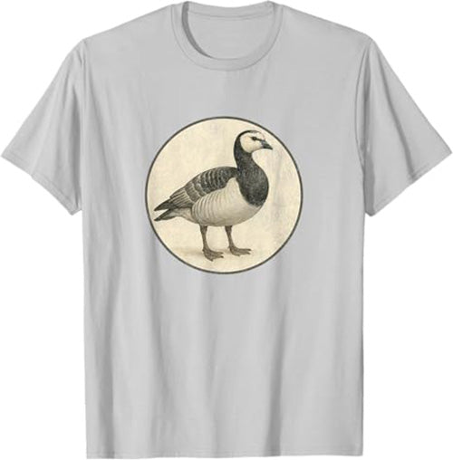 Barnacle Goose T-Shirt Retro Design by Bird.fan
