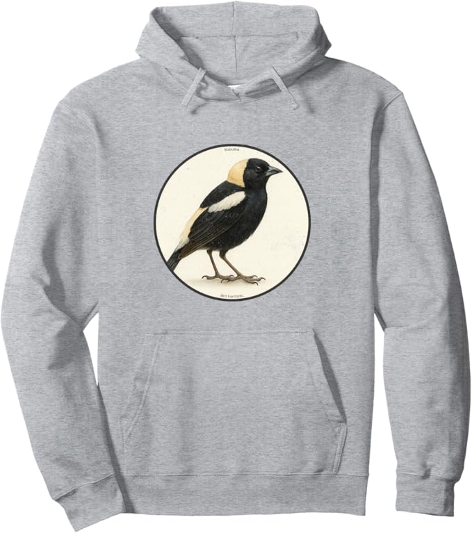 Retro Bobolink Hoodie – Vintage Bird Design Sweatshirt