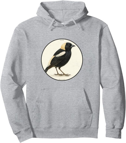 Retro Bobolink Hoodie – Vintage Bird Design Sweatshirt