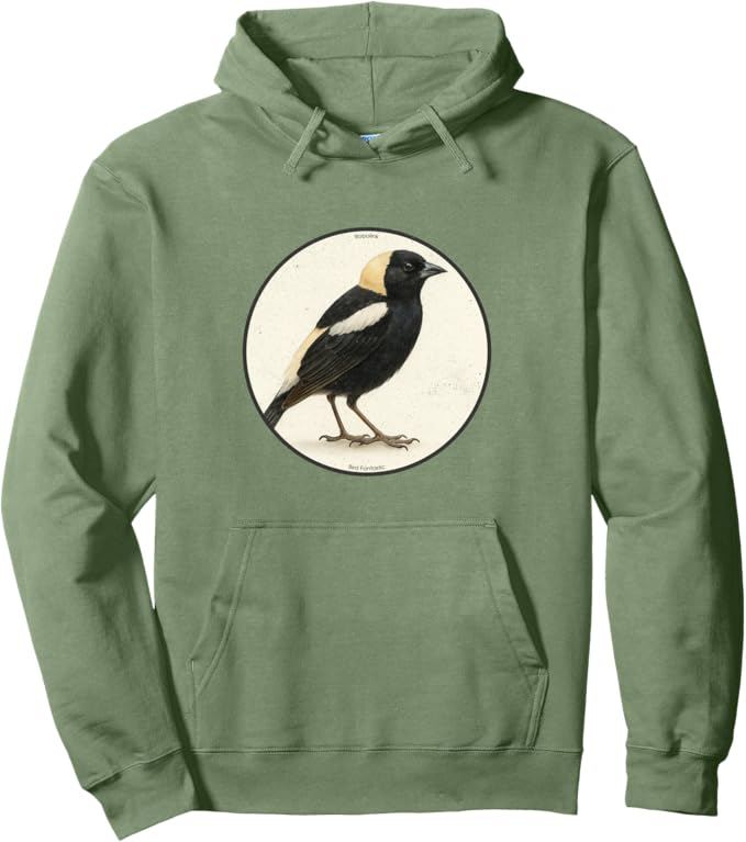 Retro Bobolink Hoodie – Vintage Bird Design Sweatshirt