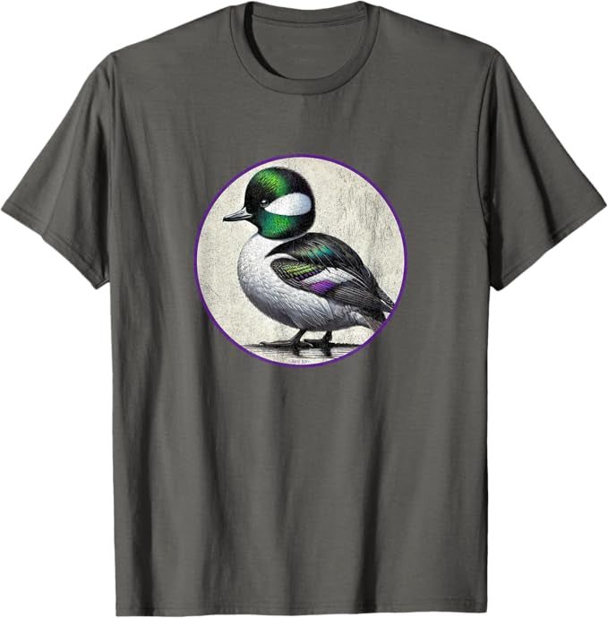 Bufflehead T-Shirt Retro Design by Bird.fan | Men's Birding Graphic Tee