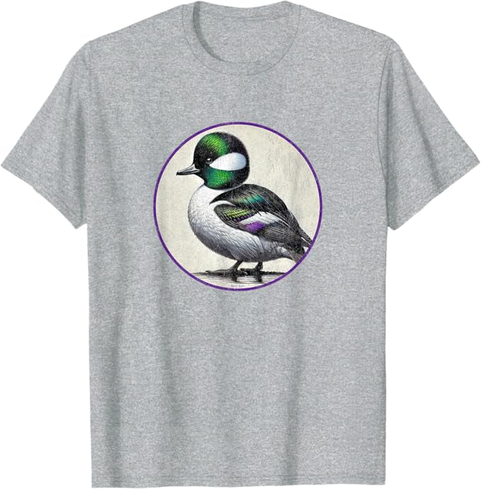 Bufflehead T-Shirt Retro Design by Bird.fan | Men's Birding Graphic Tee