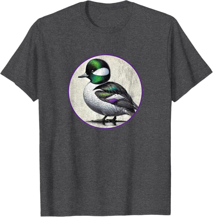 Bufflehead T-Shirt Retro Design by Bird.fan | Men's Birding Graphic Tee
