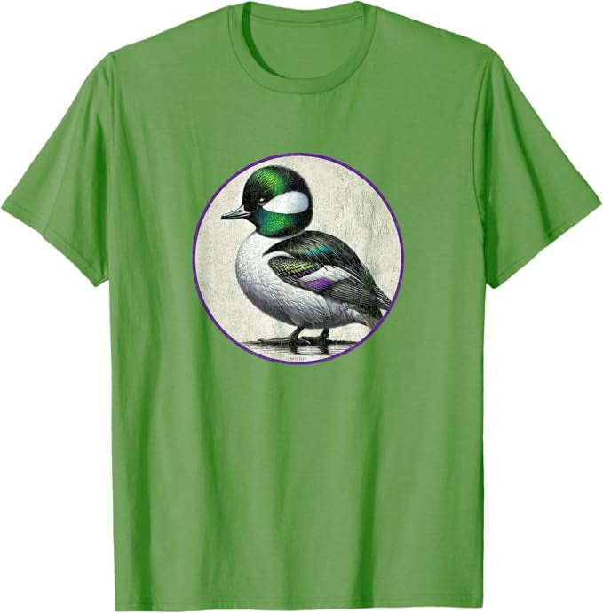 Bufflehead T-Shirt Retro Design by Bird.fan | Men's Birding Graphic Tee