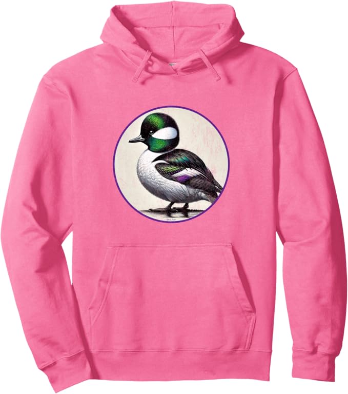 Retro Bufflehead Hoodie – Vintage Bird Design Sweatshirt