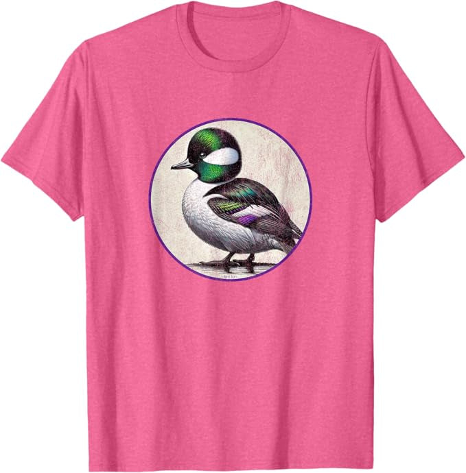 Bufflehead T-Shirt Retro Design by Bird.fan | Men's Birding Graphic Tee