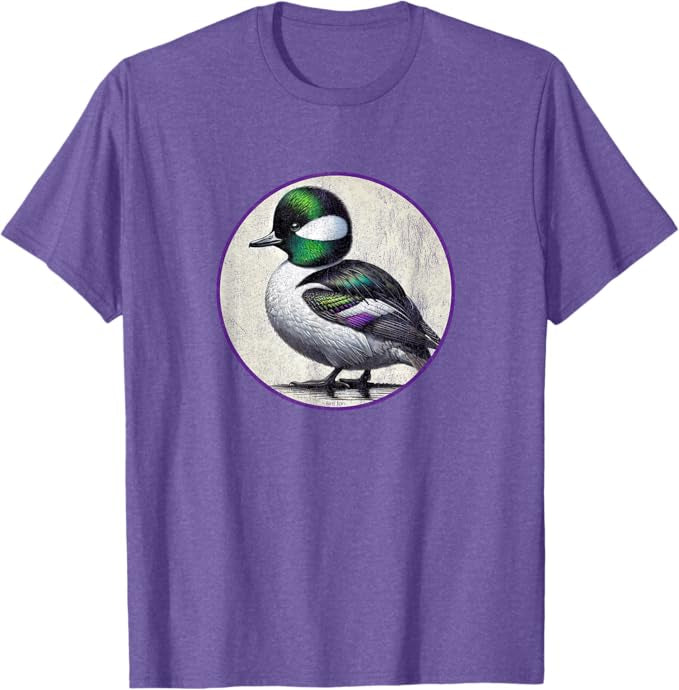 Bufflehead T-Shirt Retro Design by Bird.fan | Men's Birding Graphic Tee