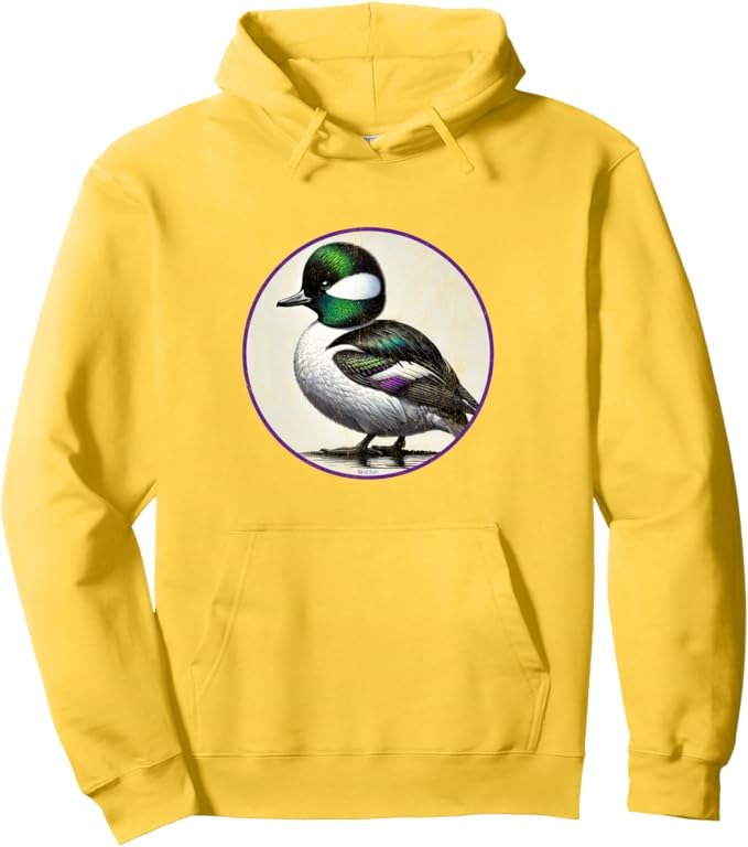 Retro Bufflehead Hoodie – Vintage Bird Design Sweatshirt