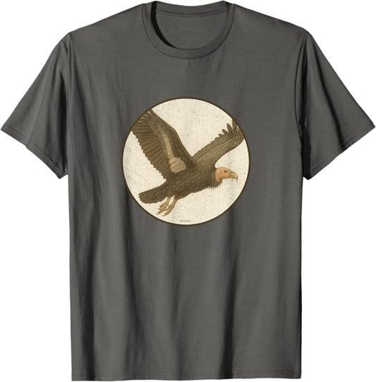 California Condor T-Shirt Retro Design by Bird.fan | Men's Birding Graphic Tee