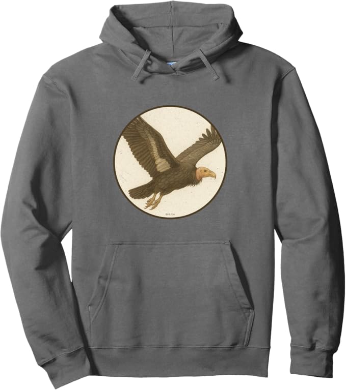 Retro California Condor Hoodie – Vintage Bird Design Sweatshirt