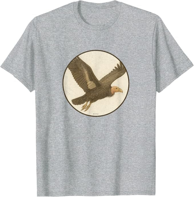 California Condor T-Shirt Retro Design by Bird.fan | Men's Birding Graphic Tee