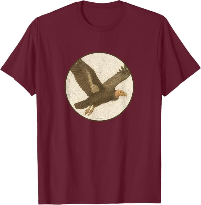 California Condor T-Shirt Retro Design by Bird.fan | Men's Birding Graphic Tee