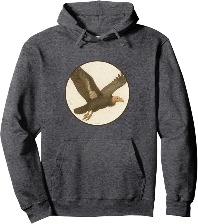 Retro California Condor Hoodie – Vintage Bird Design Sweatshirt