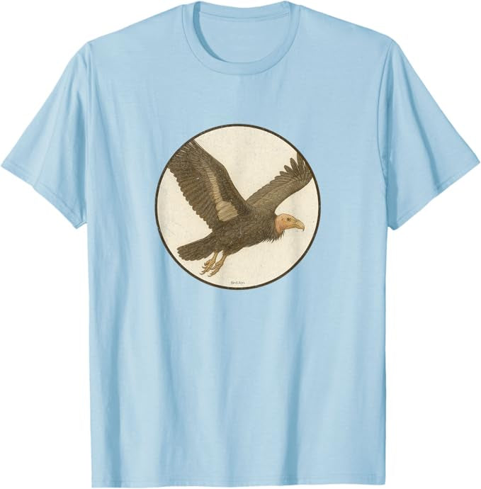 California Condor T-Shirt Retro Design by Bird.fan | Men's Birding Graphic Tee