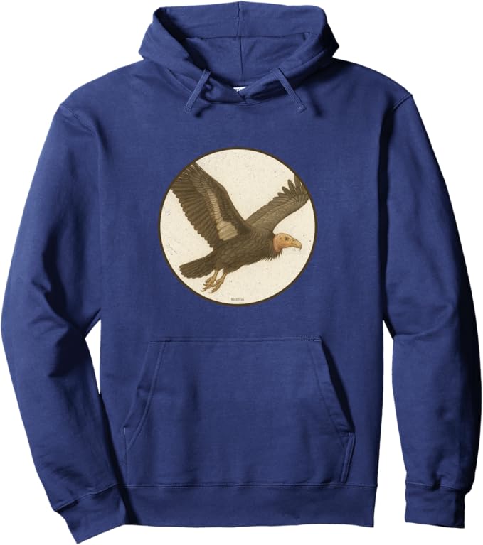 Retro California Condor Hoodie – Vintage Bird Design Sweatshirt