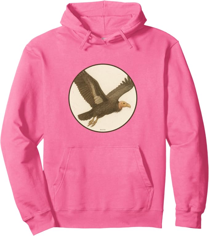 Retro California Condor Hoodie – Vintage Bird Design Sweatshirt
