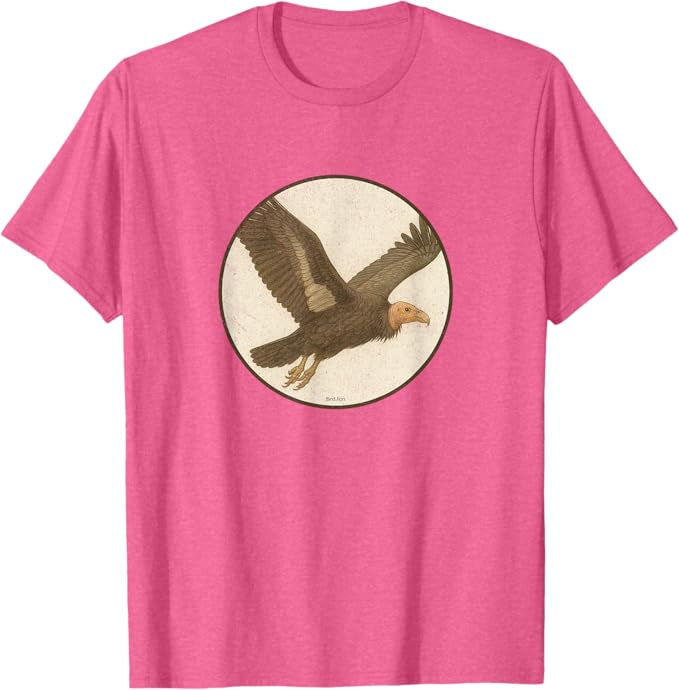 California Condor T-Shirt Retro Design by Bird.fan | Men's Birding Graphic Tee