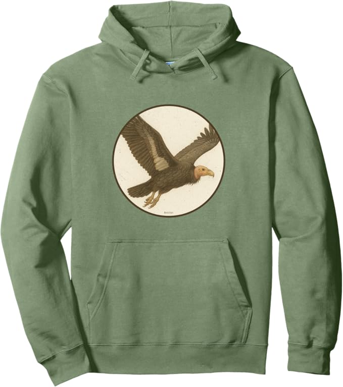 Retro California Condor Hoodie – Vintage Bird Design Sweatshirt