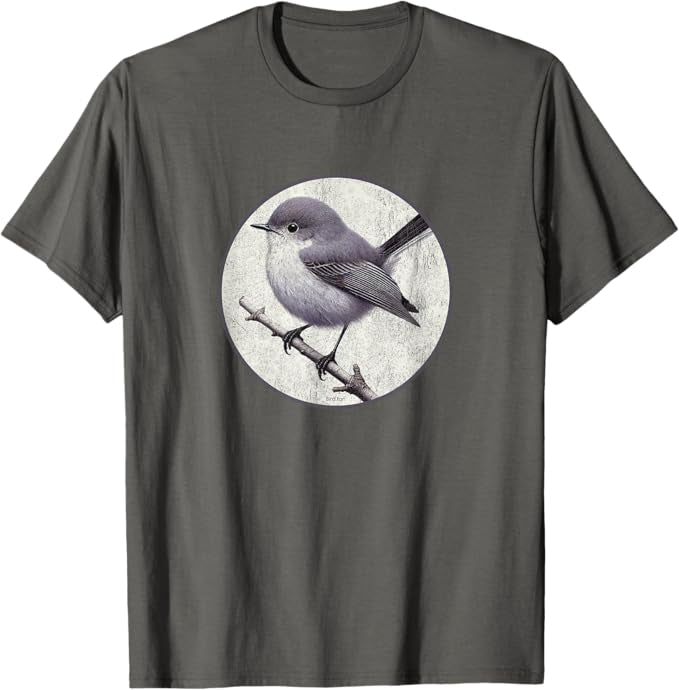 California Gnatcatcher T-Shirt Retro Design by Bird.fan | Men's Birding Graphic Tee