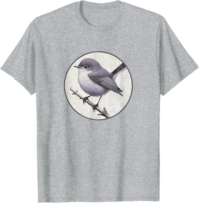 California Gnatcatcher T-Shirt Retro Design by Bird.fan | Men's Birding Graphic Tee