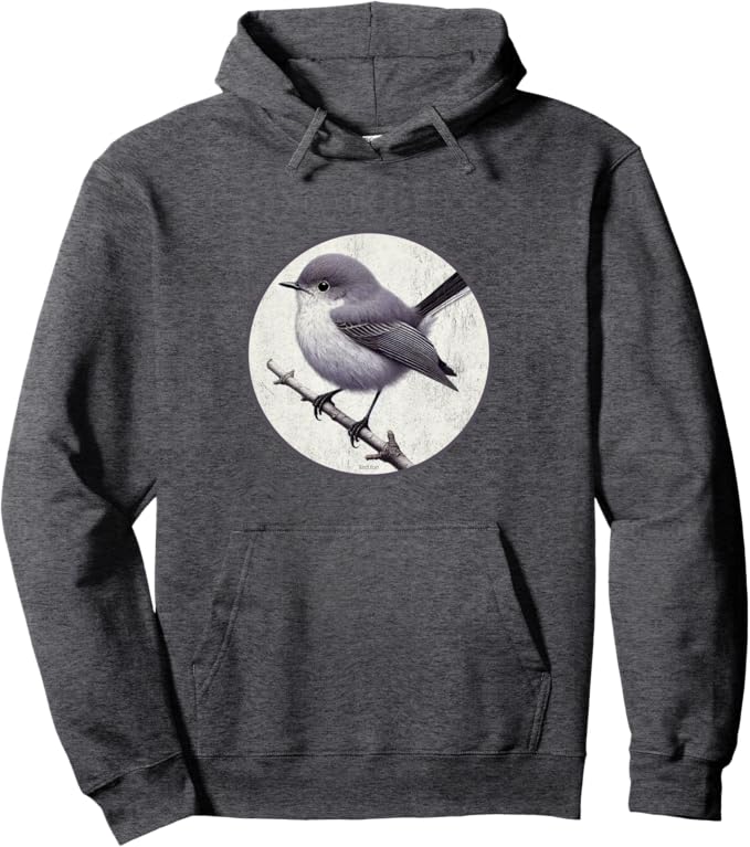 Retro California Gnatcatcher Hoodie – Vintage Bird Design Sweatshirt