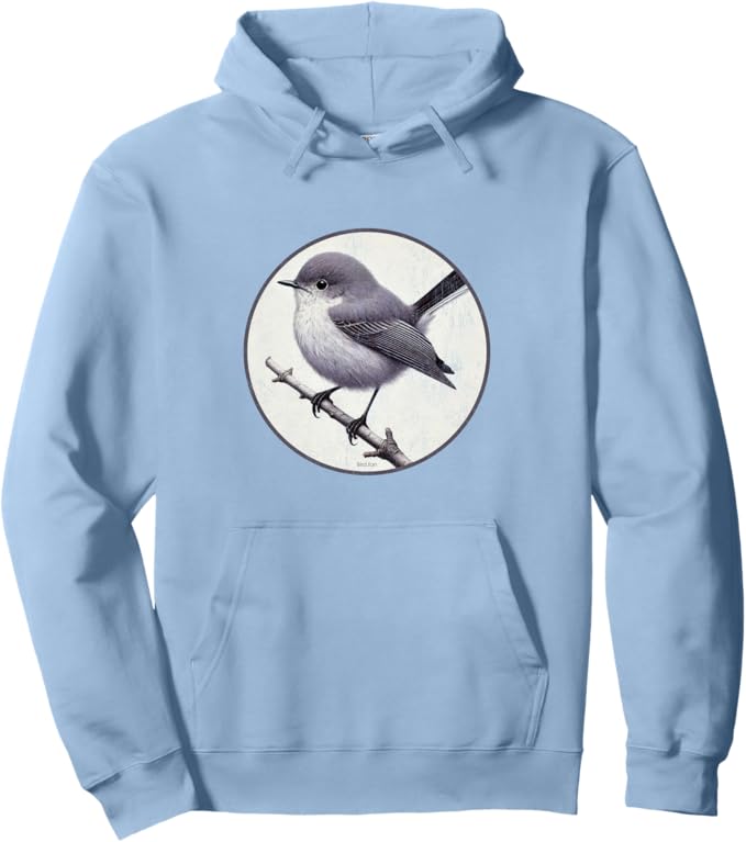 Retro California Gnatcatcher Hoodie – Vintage Bird Design Sweatshirt