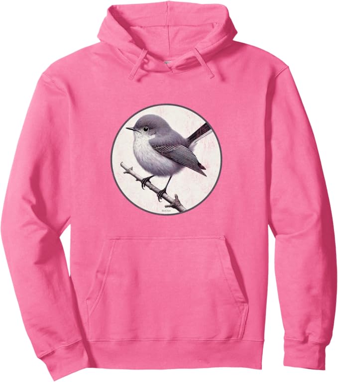 Retro California Gnatcatcher Hoodie – Vintage Bird Design Sweatshirt