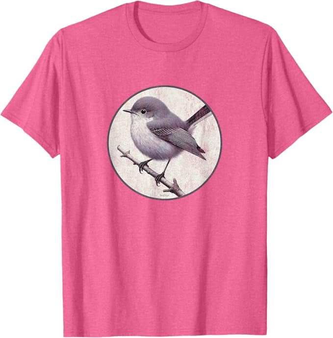 California Gnatcatcher T-Shirt Retro Design by Bird.fan | Men's Birding Graphic Tee