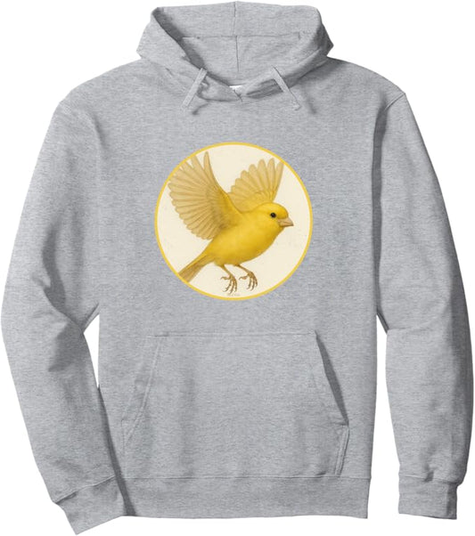 Retro Canary Hoodie – Vintage Bird Design Sweatshirt