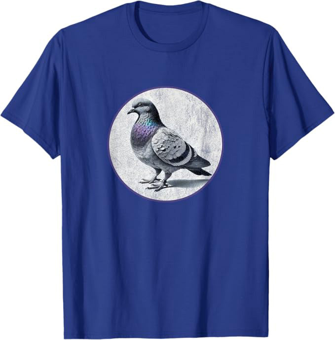 Carrier Pigeon T-Shirt Retro Design by Bird.fan