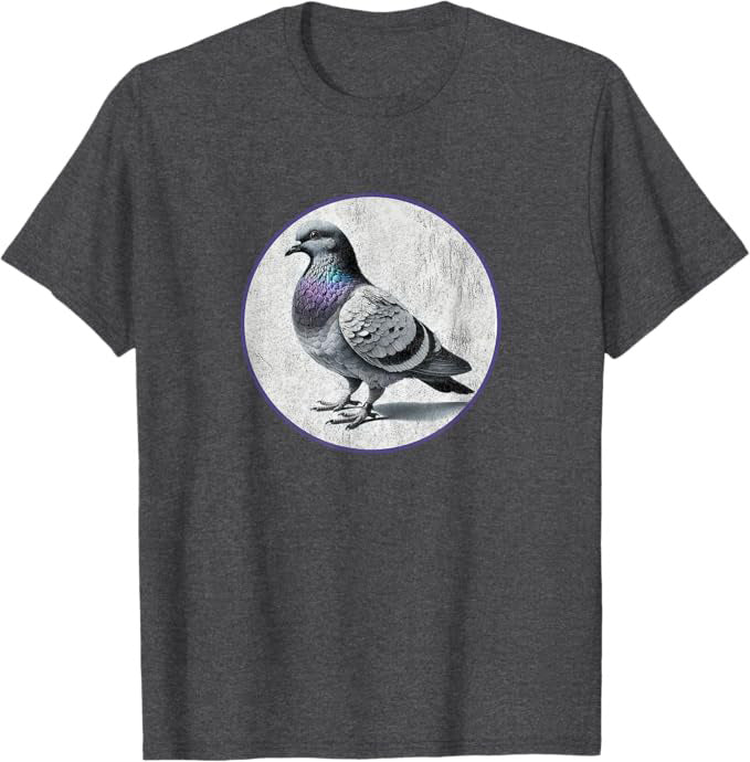 Carrier Pigeon T-Shirt Retro Design by Bird.fan
