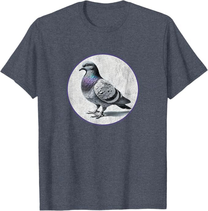 Carrier Pigeon T-Shirt Retro Design by Bird.fan