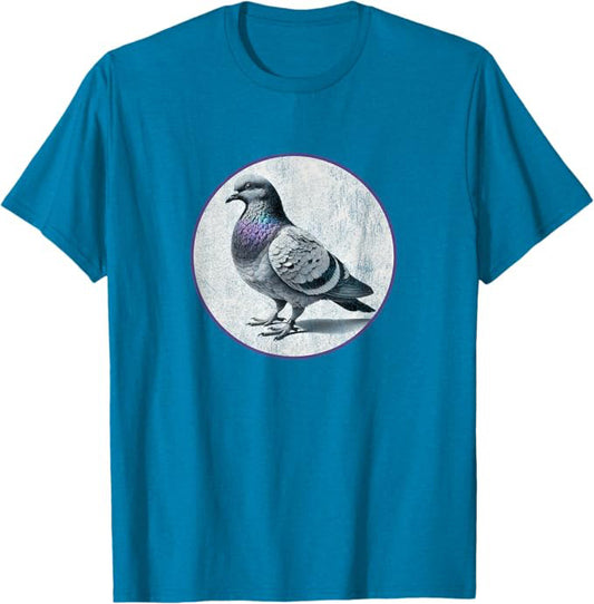 Carrier Pigeon T-Shirt Retro Design by Bird.fan