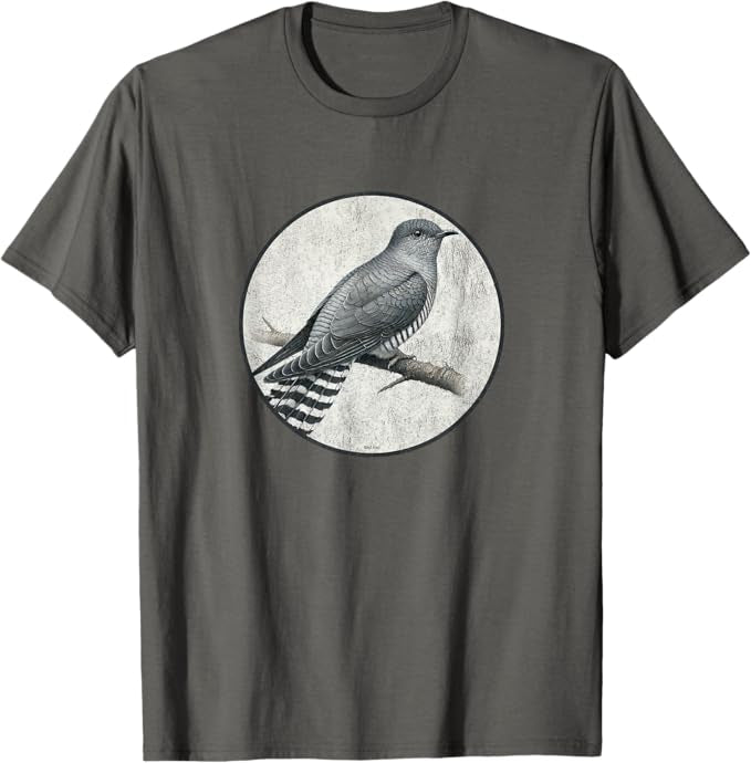 Common Cuckoo T-Shirt Retro Design by Bird.fan | Men's Birding Graphic Tee