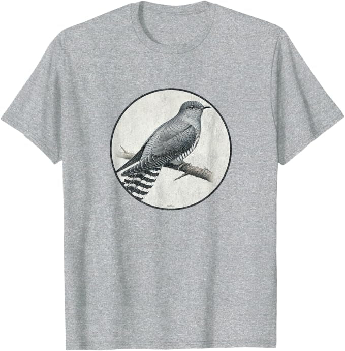 Common Cuckoo T-Shirt Retro Design by Bird.fan | Men's Birding Graphic Tee
