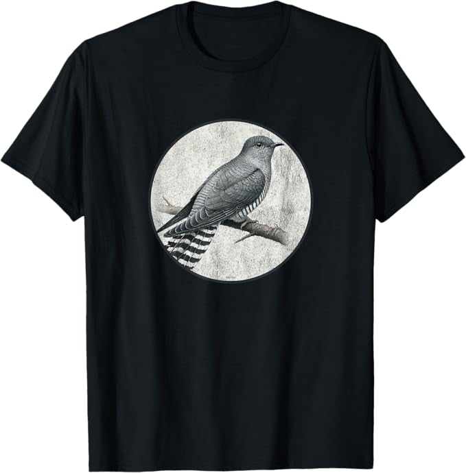 Common Cuckoo T-Shirt Retro Design by Bird.fan | Men's Birding Graphic Tee