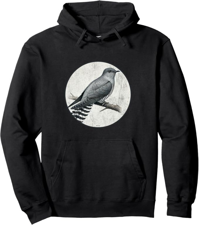 Retro Common Cuckoo Hoodie – Vintage Bird Design Sweatshirt