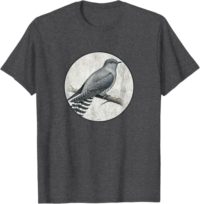 Common Cuckoo T-Shirt Retro Design by Bird.fan | Men's Birding Graphic Tee