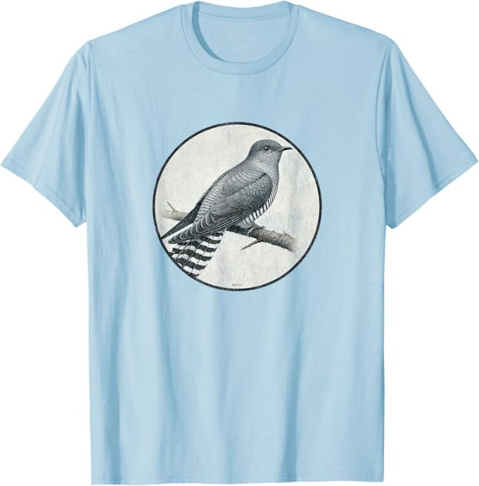 Common Cuckoo T-Shirt Retro Design by Bird.fan | Men's Birding Graphic Tee