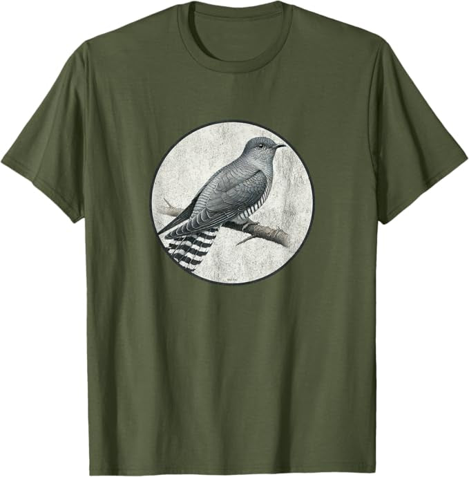 Common Cuckoo T-Shirt Retro Design by Bird.fan | Men's Birding Graphic Tee
